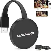 Miracast HDM Dongle, Wireless HDMI Dongle Streaming, Wireless Display Receiver, Cast for iPhone/iPad/Android/iOS/Windows/Mac Laptop, PC to TV/Monitor/Projector (Supports Miracast DLNA Airplay)