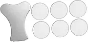 7pcs Plate Mist Maker Kit Humidifier Disc Ceramics Discs Mist Maker Repair Discs Mist Maker Equipment Stainless Steel Silver