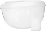 OFFSCH Airtight Food Storage Container for Rice Flour Grains Large Capacity Food Grade Plastic Rice Bin with Measuring Cup Transparent Design for Monitoring for Kitchen Organization