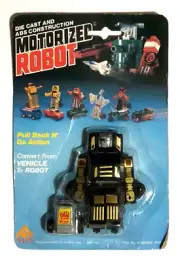 VINTAGE MC TOY MOTORIZED ROBOT RANGER TRANSFORMERS KO NEW SEALED CARD RARE