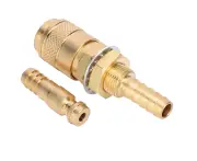 8Mm Pair Of Water Cooled &Amp; Gas Adapter Quick Connector Fitting For Mig Tig Welder Torch(Yellow )
