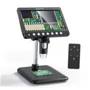 Microscope-LCD Digital Coin Microscope 500x, Coin Magnifier with 8 Adjustable