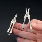 Hot 2.17" Mini Titanium Facial Hair Scissors + Beard Mustache Nose Hair Trimming