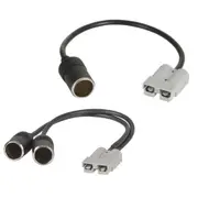 [Powertech] Anderson to Cigarette Connector Lead (50A) - 2 Socket