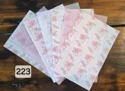 Faux Rice paper for crafts - 7 sheets - Handmade - Free Shipping - 223