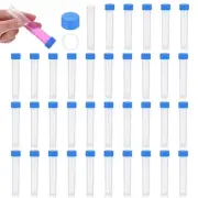 10mL Plastic Cryogenic Vial, 36Pcs Cryogenic Storage Tube Blue Clear