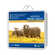 Single Bed Size Australian Merino Wool Quilt Doona Duvet 350gsm Light weight