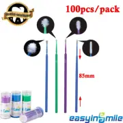 100Pcs Dental Microbrush Disposable Fibers Micro Brush Applicator Regular Fine