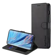 For Oppo Find X2 Neo Case, SupRShield Wallet Leather Flip Magnetic Stand Case Cover (Black)