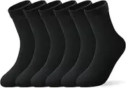 [Kordear] Women Thermal Socks - 6 Pairs Ladies Thick Socks,Velvet Snow Socks Warm Cosy Winter Socks Soft Fleece Lined Boot Socks for Women and Girls