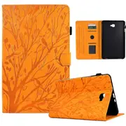 For Samsung Galaxy Tab A 10.1 (2016) T580 T585 Pu Leather Tablet Stand Case Imprinted Tree Card Holder Cover