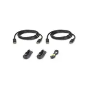 Aten 2L-7D02UDPX5 USB DisplayPort KVM Cable - 1.8m Dual Display - Secure