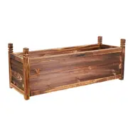 Large Raised Bed Flowers Herbs Outdoor Wooden Garden Pot Planter Box Porch Patio