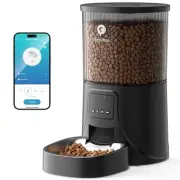 Automatic Cat Feeder WiFi- 2.4Ghz Cats Food Dispenser WIFI with Stainless Steel