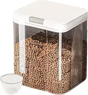 Pet Food Storage | Food Storage Container - Transparent Stackable 5L Airtight Bucket for Garages Households Keep Refreshing Kitchens Homes Pantries Organizing