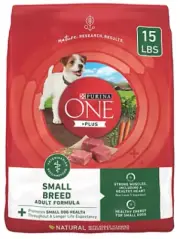 Purina 17800179799 ONE Plus Small Breed Lamb and Rice Formula Dry Dog Food 15 lb