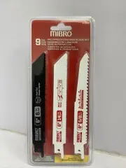 Mibro 813061 Reciprocating Saw Blade Set 9pc