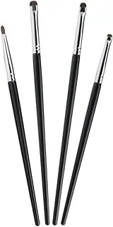 LOLIPPYY 4Pcs Portable Eyeliner Brush Set Precision Eye Makeup Applicators for Easy Application Lightweight Compact Design for Personal Use