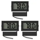3x Digital Refrigerator Thermometer Large LCD Display Freezer Room Thermometer