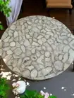24" White Agate Stone Hallway Center Sofa Decor Arts Luxury Modern Coffee Table