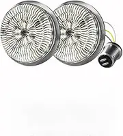 1157 Front Amber White LED Turn Signal Light 1156 Conversions Light Compatible With Harley Sportster 883 Touring FLHTK FLTRX Softail Dyna(1157 Rear Red)