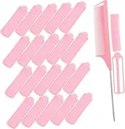 minkissy 43 Piece Hair Roller Set Sponge Rollers for Hair Heatless Curlers Ponytail Comb for Natural Curls
