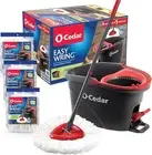 Effortless Floor Cleaning: EasyWring Spin Mop & Bucket with 3 Washable Refills