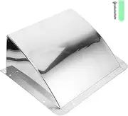 FOYTOKI Range Hood Windshield Stainless Steel Vent Outlet Exhaust Vent for Indoor Outdoor Use