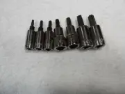 Craftsman 1/4" 3/8" Drive Torx Bit Socket Set NOS made in USA (T15 -T50) - 7 pcs