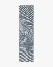 75' x 305' | Machine Washable Runner Rug | Kid & Pet Friendly | Indoor Rug | Wesley Blue Flatwoven Rug | Ruggable