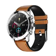 MAX5 1.32 inch Smart Watch Men 360360 HD Big Screen Fitness Tracker Fashion Waterproof Smartwatch for Android IOS - Brown