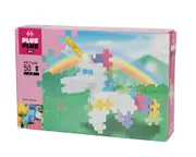 50pc Plus Plus BIG Pastel Unicorn Educational Kids Art/Craft Activity Toy 5y+