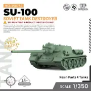 SSMODEL SS350753 1/350 Military Model Kit Soviet SU-100 Tank Destroyer