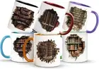 Personalized Book Mug 11oz and 15oz – Custom Library Bookshelf Design