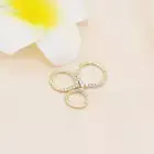 Natural Diamond Daith Conch Tragus Cartilage Clicker Piercing Septum Nose Ring
