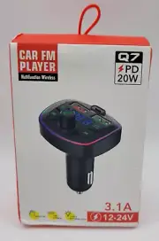 Q7 Bluetooth Car Charger - FM Transmitter Hands Free