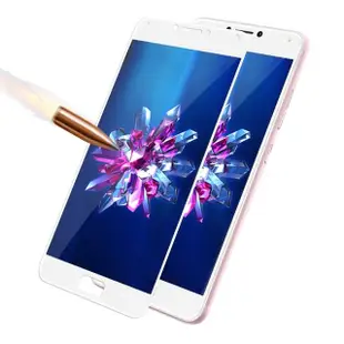 【YANG YI 揚邑】ASUS ZenFone 4 Max ZC554KL 5.5吋 滿版鋼化玻璃膜弧邊防爆保護貼(白色)