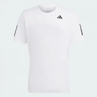 【adidas 愛迪達】上衣 男款 短袖上衣 運動 CLUB SMU3S TEE 白 IS2297