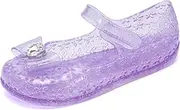 [BVKHR] Girls Shoes Frozen Shoes Elsa Shoes Flats Mary Jane Dance Party Cosplay Shoes Princess Sparkly Shoes Girls