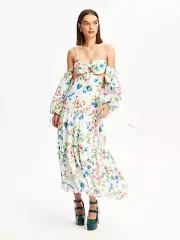 BNWT ALICE MCCALL BLUEBELL ROLLING MEADOWS MIDI DRESS- SIZE 12 AU/8 US (RRP $449