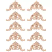 10 Pcs Wood Carving Decal Wood Mouldings Corner Applique Home Door Decor Wood Ca