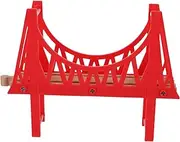 Wooden Train Bridge Model Kit for Railway Play Compatible with Major Brands Enhance Creativity with Track Accessories for Home and School Play
