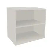 Kaboodle 600-699mm White Pepper Customisable Deep Open Med Wall Shelf