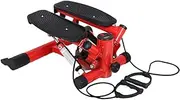 Mini Stepper with Resistance Bands,Indoor Stair Stepper Exercise Machine,Household Silent Twist Fitness Equipment,for Ho