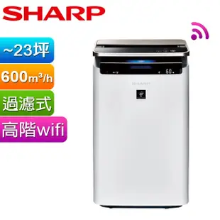 SHARP 夏普 23坪日製原裝AIoT智慧 空氣清淨機 KI-J101T-W