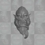 Reaver Widow Maker Orc Warrior custom head for Mythic Legions & more figures