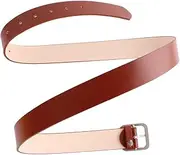 [LIFKOME] 1pc Adjustable Female Leather Belt with Square Buckle Casual Khaki Waist Accessory for Women Fashionable Durable Design for Everyday Wear
