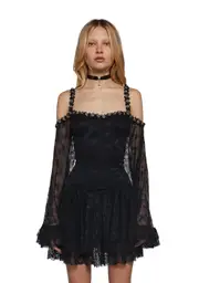 [Sugar Thrillz] Formally Yours Mini Dress - Black