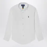 [Polo Ralph Lauren] White linen button-down shirt 6 Y White