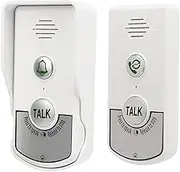 Wireless Intercom Doorbell, 1000m Range Waterproof Two Way Voice Home Intercomunicador Rechargeable Intelligent Electronic Doorbell Chimes for Home Security, Office, Classroom